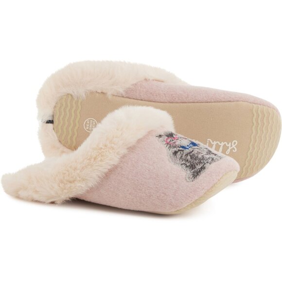 Joules Cat in Glasses Luxe Scuff Slippers (For Women) - Picture 1 of 4